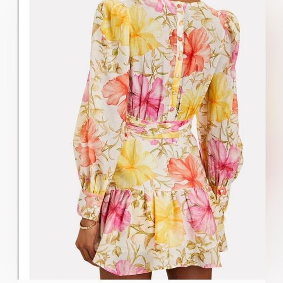 NWT LoveShackFancy Teyana Hawaiian Floral Minidress(2) - Picture 2 of 4